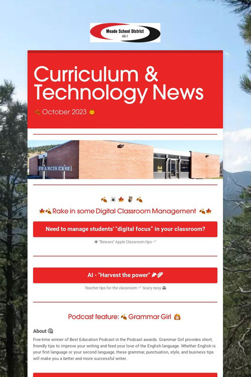 Curriculum & Technology News
