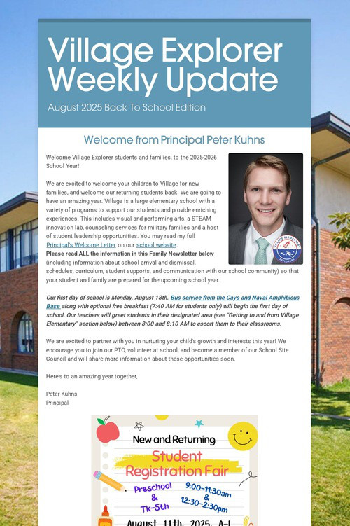 Village Explorer Weekly Update