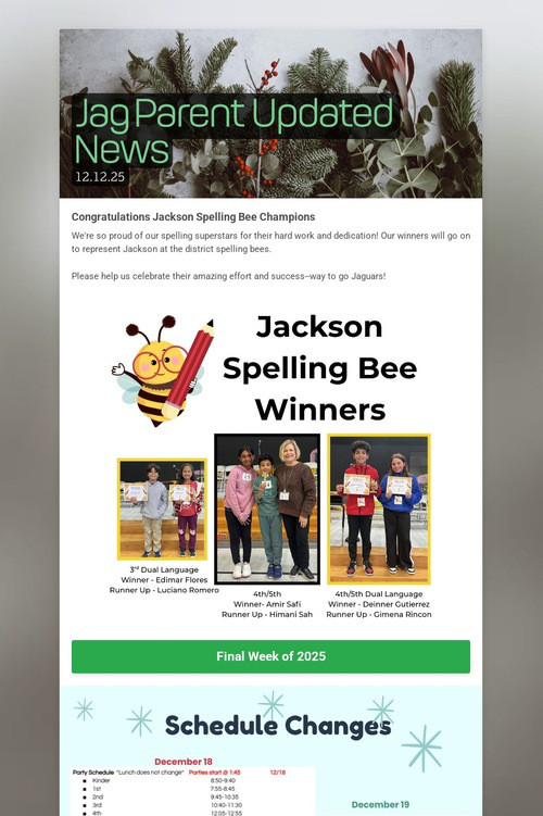 Jag Parent Updated News