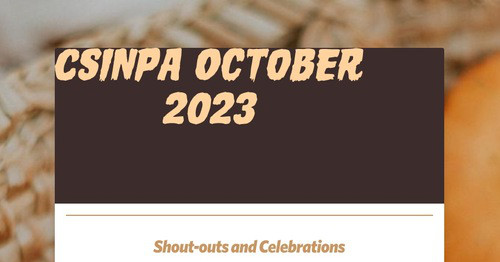 CSinPA October 2023