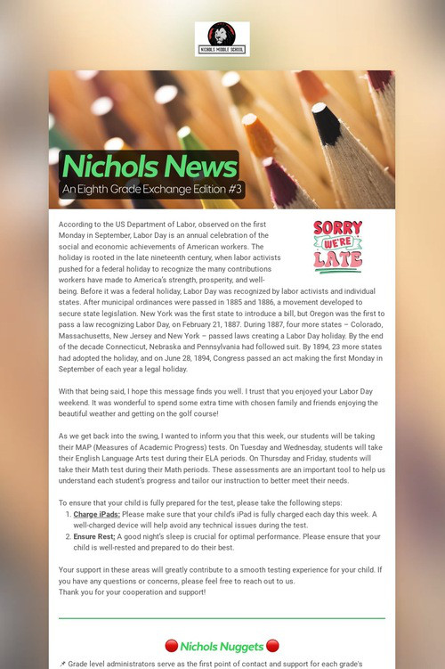 Nichols News