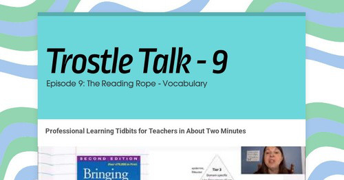 Trostle Talk - 9