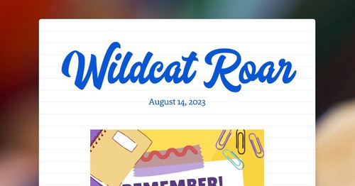 SUMMER EDITION: Wildcat Roar