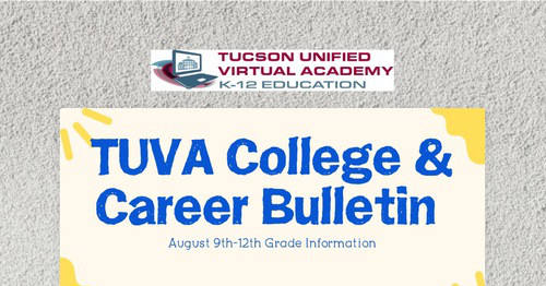 TUVA College & Career Bulletin