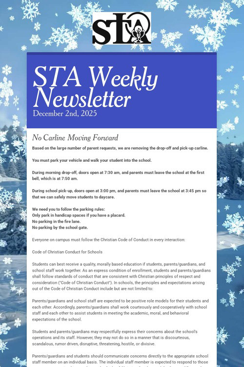 STA Weekly Newsletter