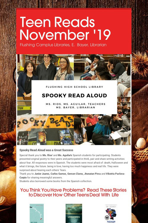 Teen Reads  November '19