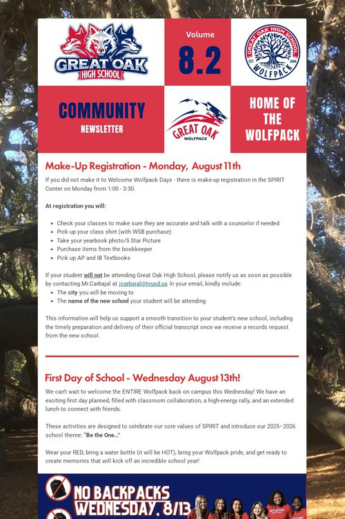 Great Oak - Newsletter Volume #1