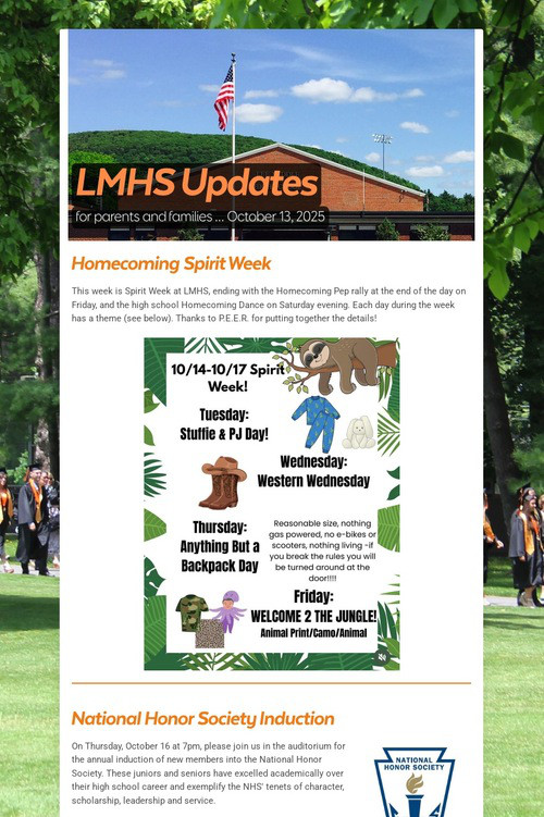 LMHS Updates