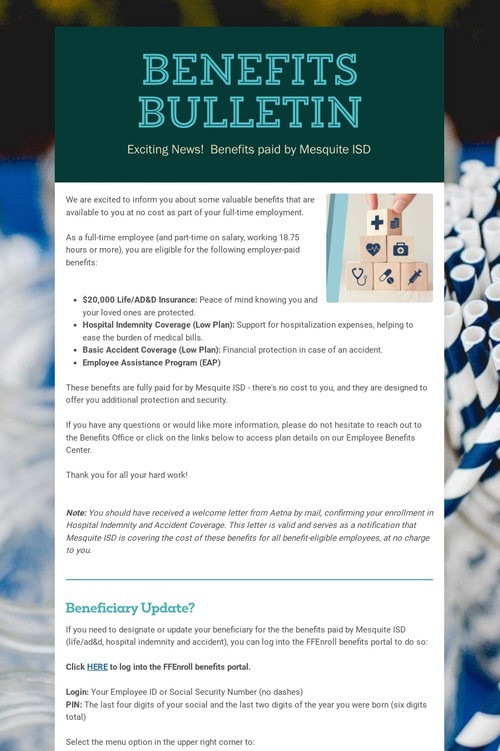 Benefits Bulletin