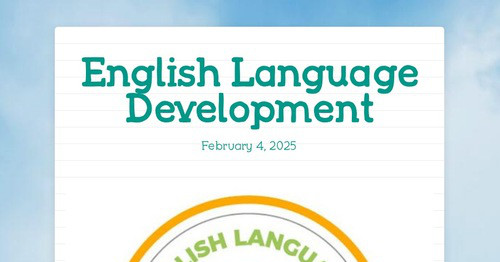 English Language Development
