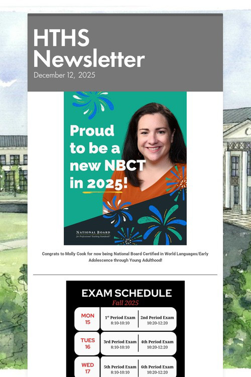 HTHS Newsletter