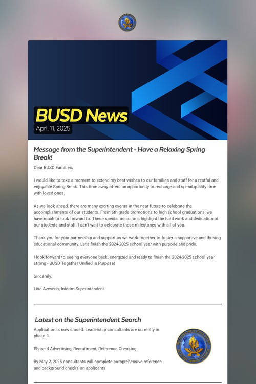 BUSD News