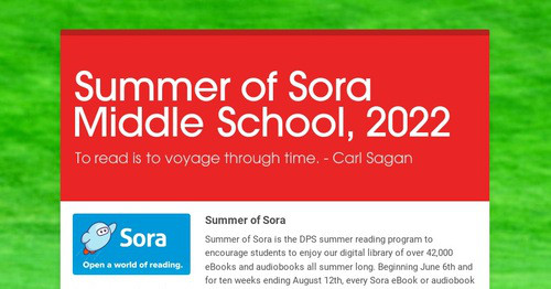 Summer of Sora Middle School, 2022