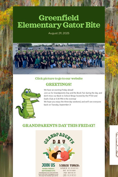 Greenfield Elementary Gator Bite