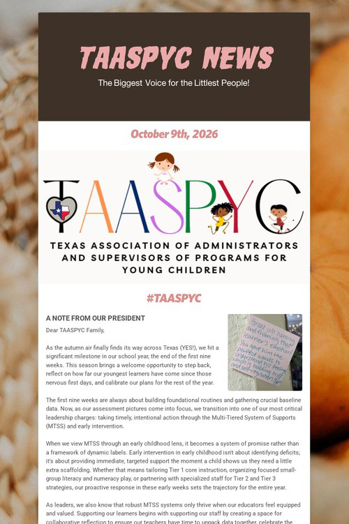 TAASPYC News