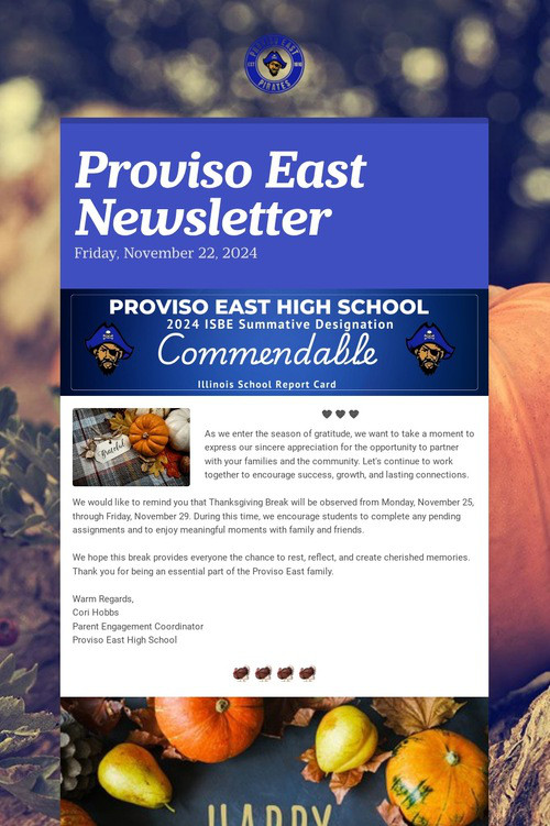 Proviso East Newsletter