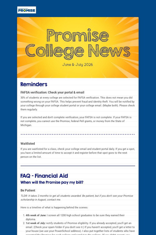 Promise College News