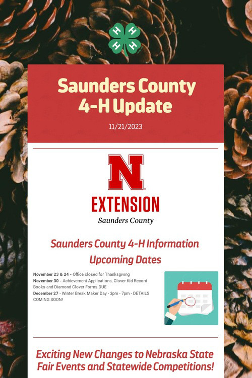 Saunders County 4-H Update