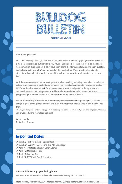 BULLDOG BULLETIN