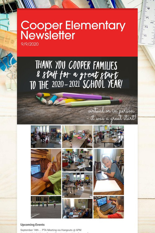 Cooper Elementary Newsletter