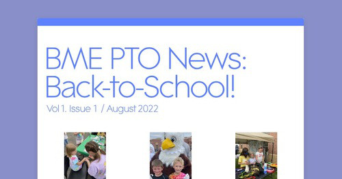 BME PTO News: Back-to-School!