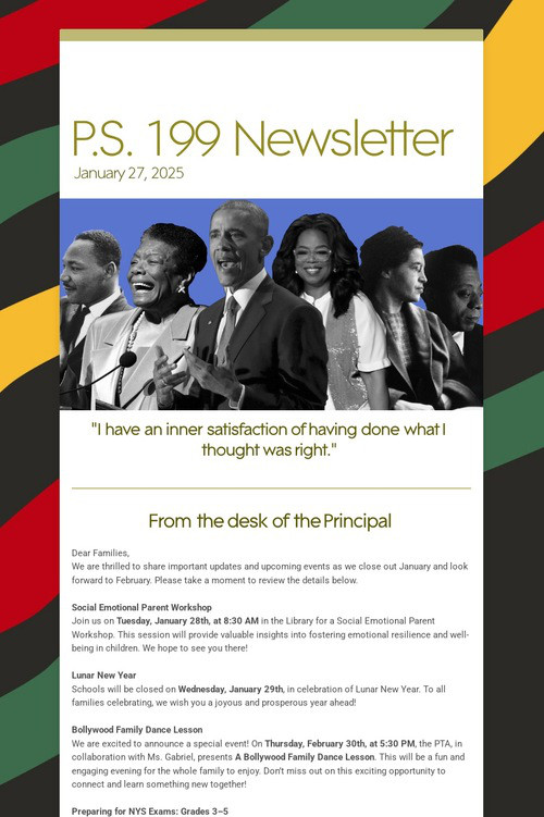 P.S. 199 Newsletter