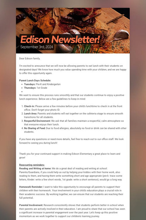 Edison Newsletter!