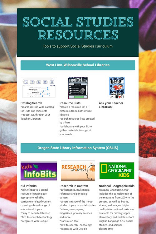 Social Studies Resources