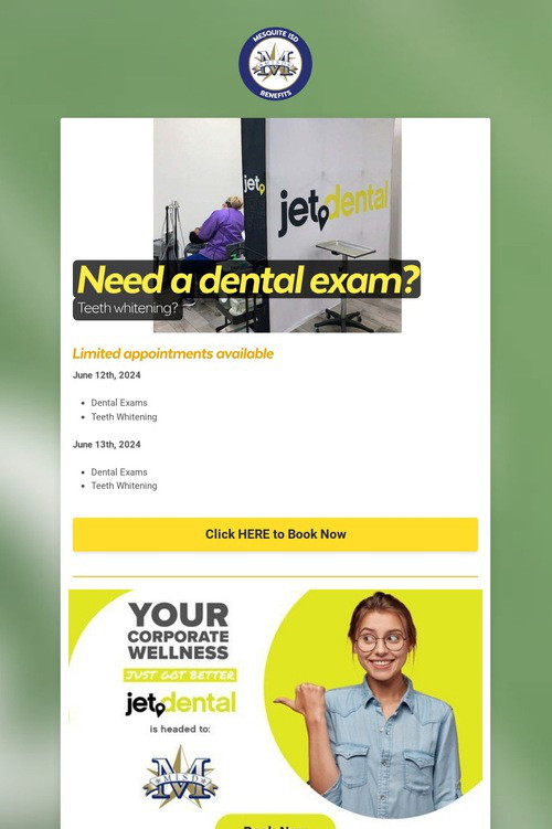 Need a dental exam?
