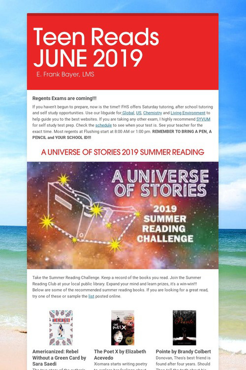 Teen Reads JUNE 2019
