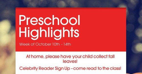 Preschool Highlights