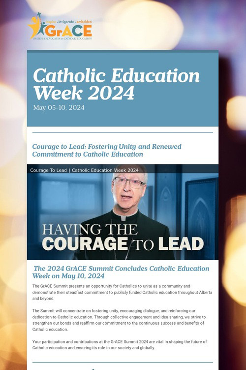 Catholic Education Week 2024