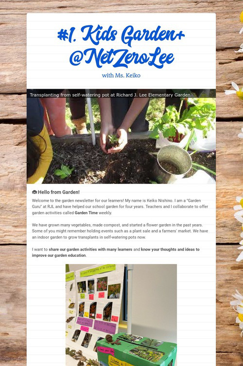 #1. Kids Garden+ @NetZeroLee