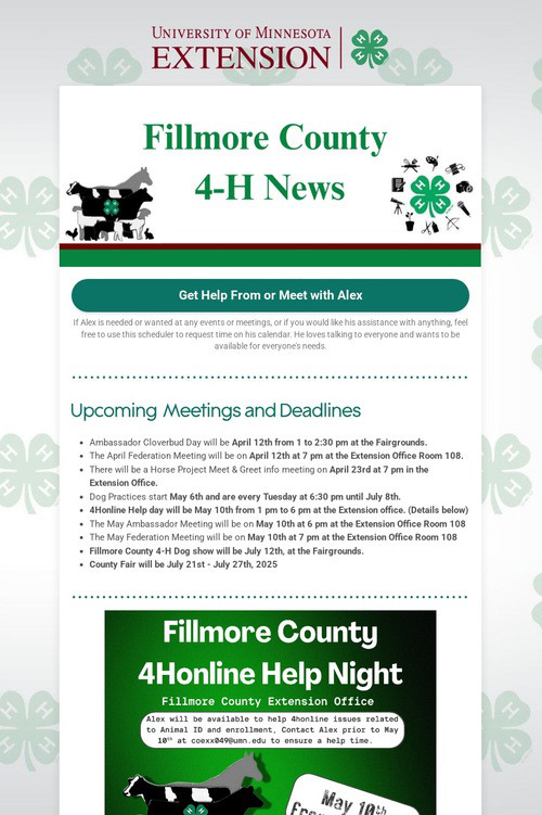 Fillmore County 4-H News