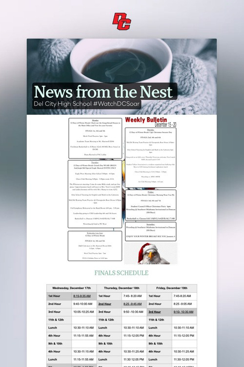 News from the Nest