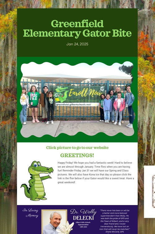Greenfield Elementary Gator Bite