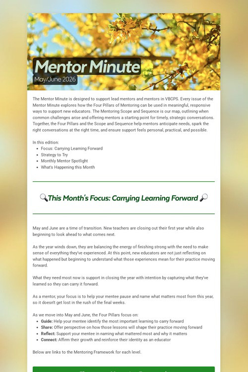 Mentor Minute