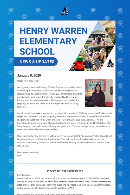 Warren School Weekly Update