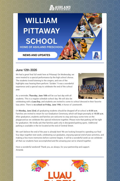 Ashland Preschool Update