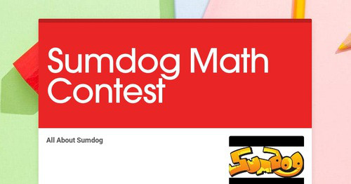 Sumdog Math Contest | Smore Newsletters for Education