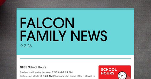 FALCON FAMILY NEWS