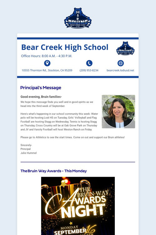 09/15/2024 BCHS Weekly Newsletter