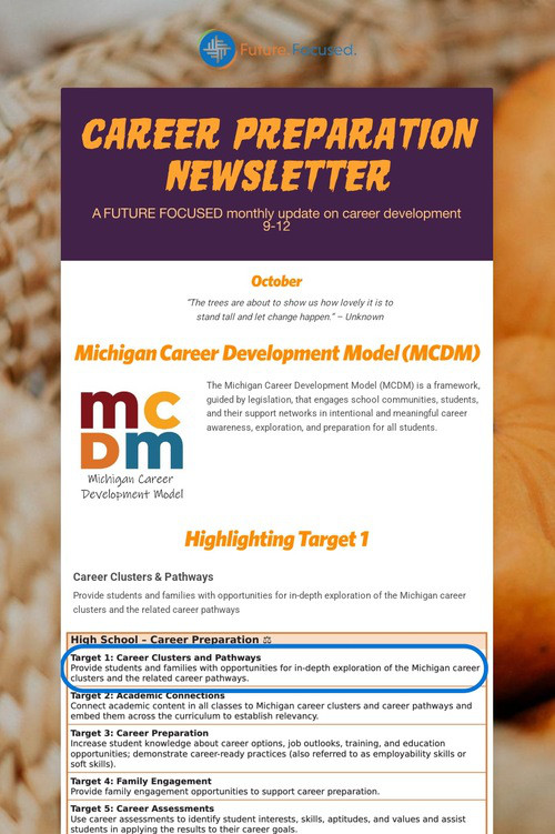 Career Preparation Newsletter
