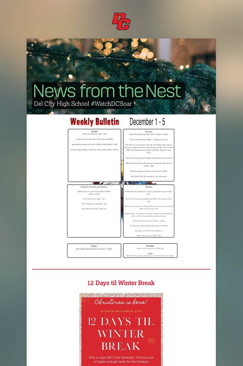 News from the Nest