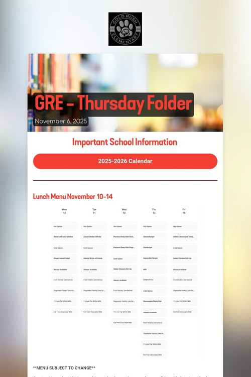 GRE - Thursday Folder