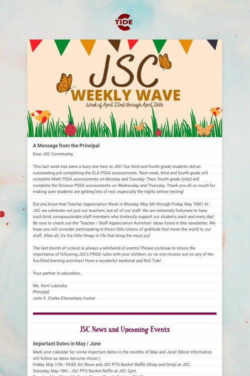 JSC Weekly Wave