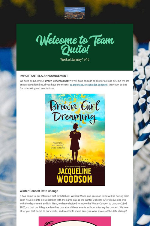 Welcome to Team Quito!