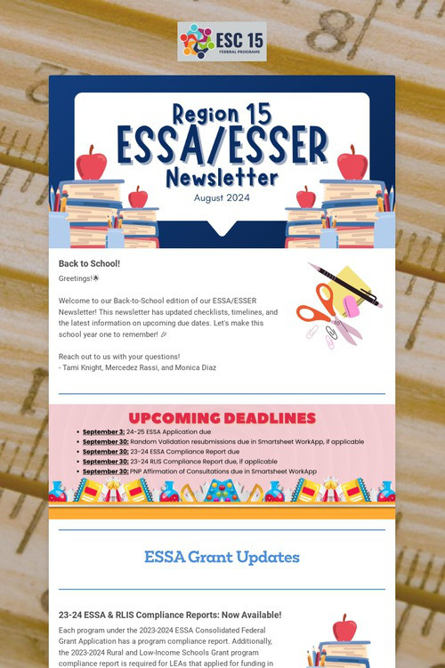 ESSA/ESSER Newsletter