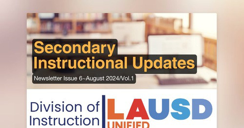 Secondary Instructional Updates