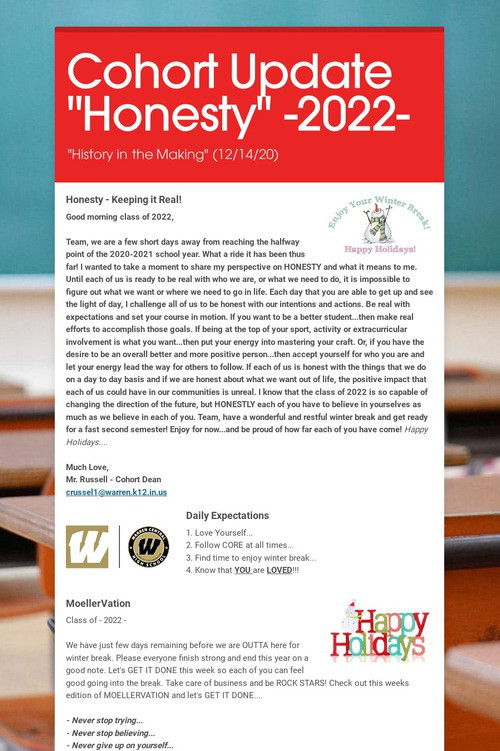 Cohort Update "Honesty" -2022-